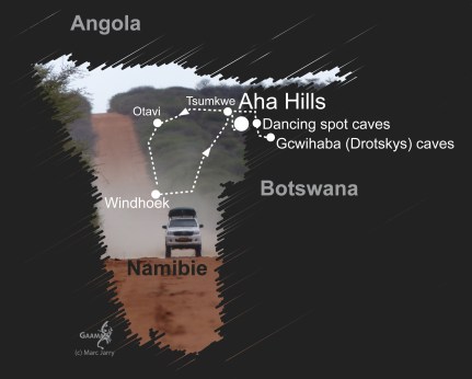 Namibie carte décembre 2016