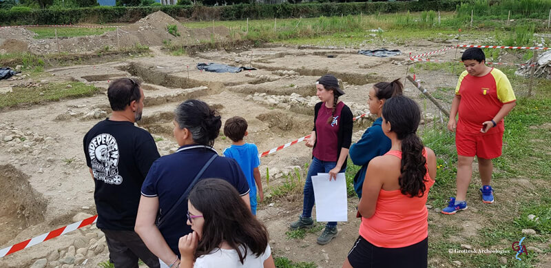 Camille Thabard chez Grottes&Archéologies en médiation à Saint-Just de Valcabrère