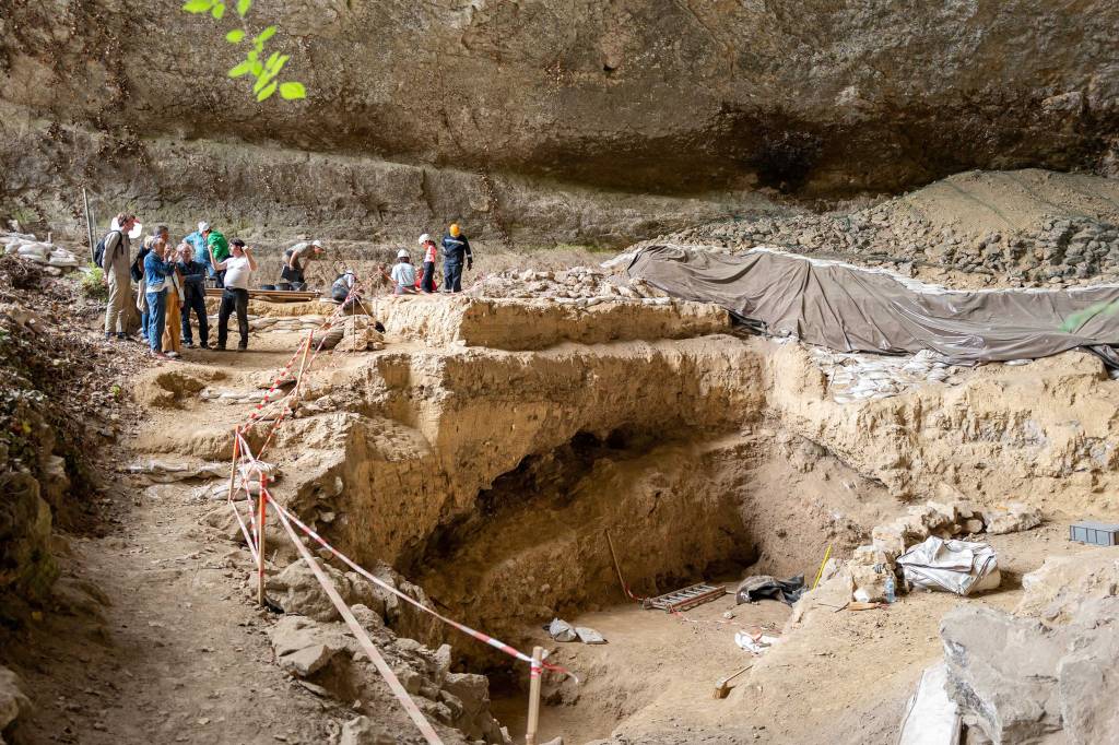Image de la fouille en rive gauche, 2023
©Frédérique Chollet 